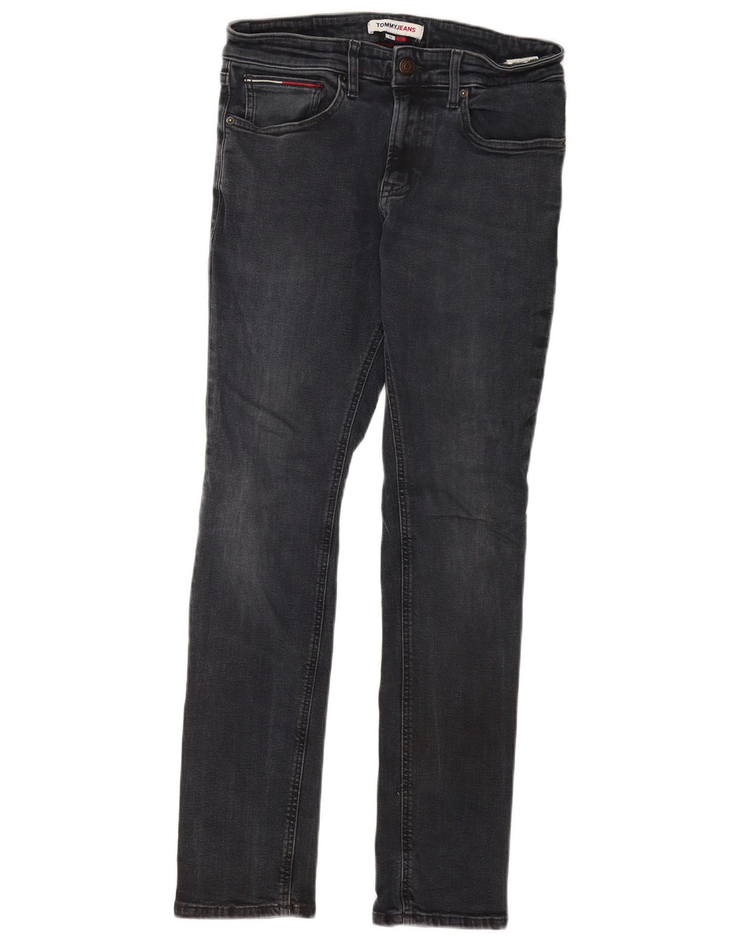 Tommy Hilfiger Vaqueros ajustados para hombre W32 L32 Algodón gris