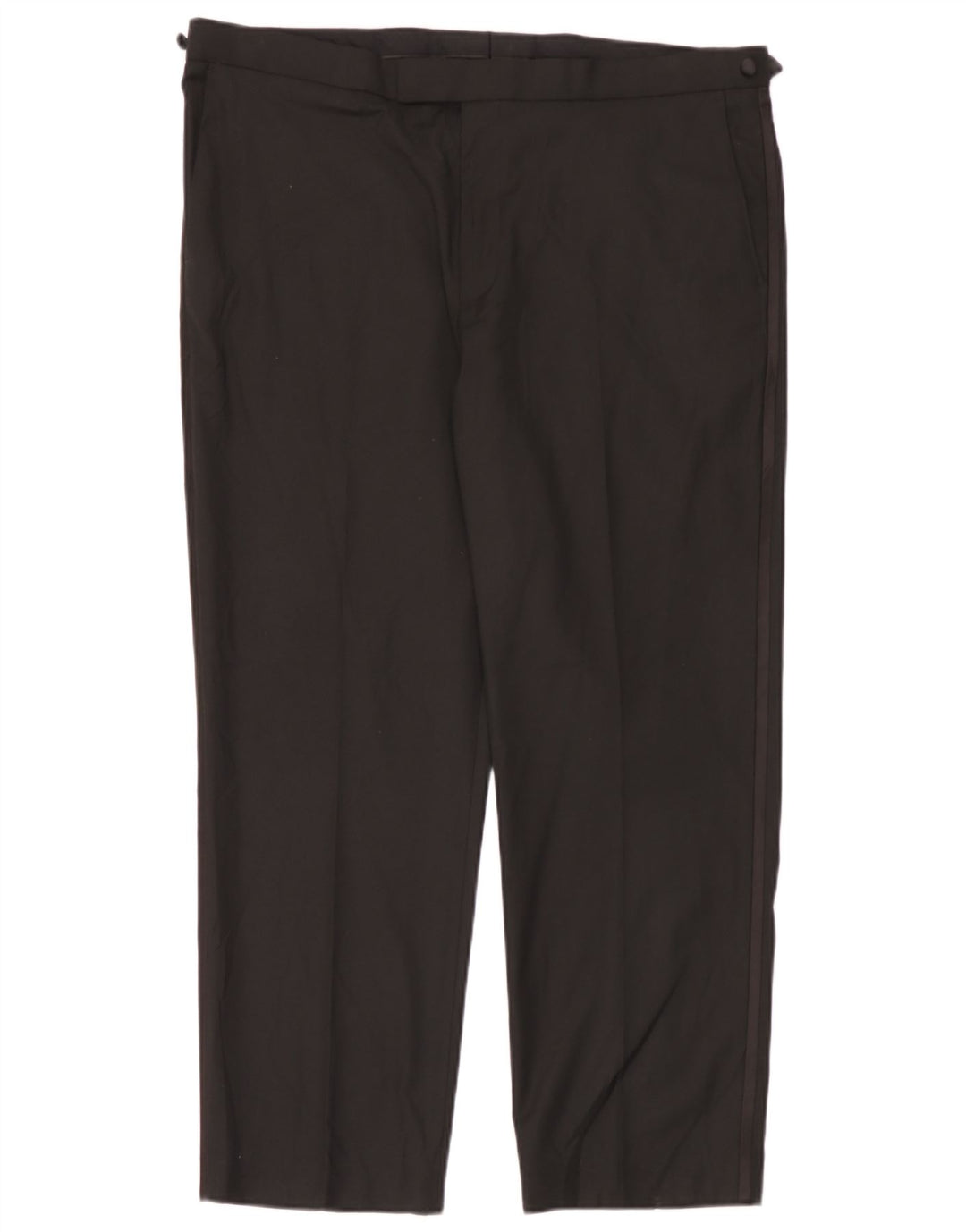 Marks & Spencer Pantalón de traje de corte regular para hombre W40 L29 Poliéster negro