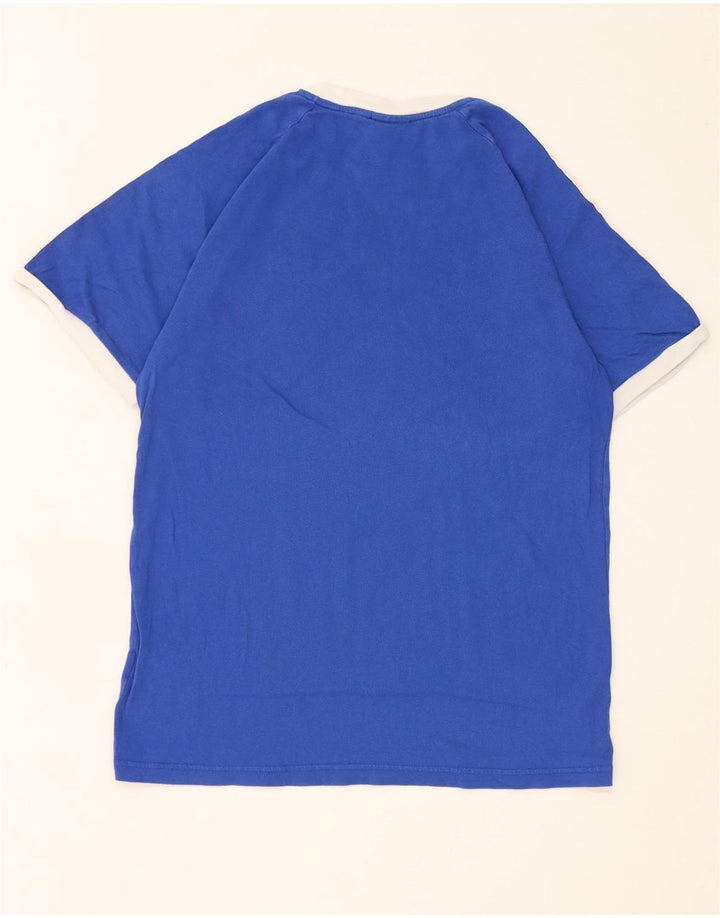 Camiseta Adidas Hombre Top Azul Medio Algodón