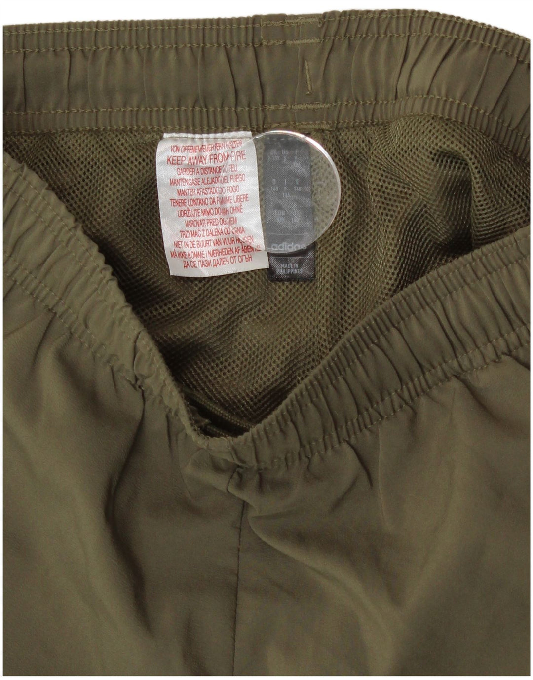 Adidas Pantalones cortos deportivos para niño 9-10 años Caqui Poliéster
