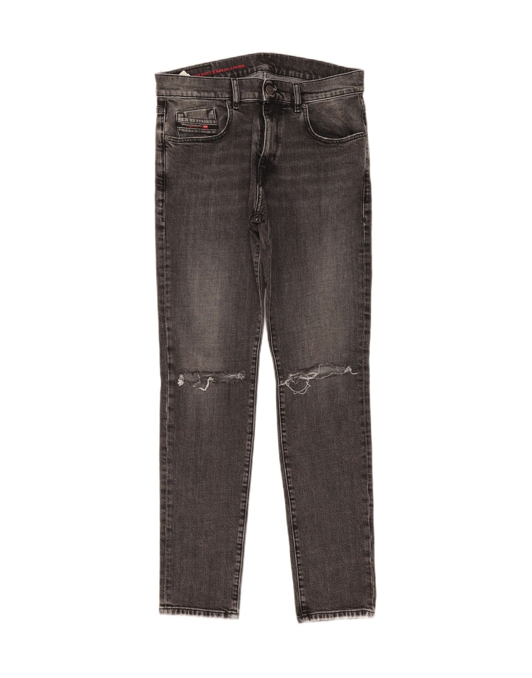 Diesel Mujer Vaqueros Slim Desgastados W31 L31 Algodón Gris