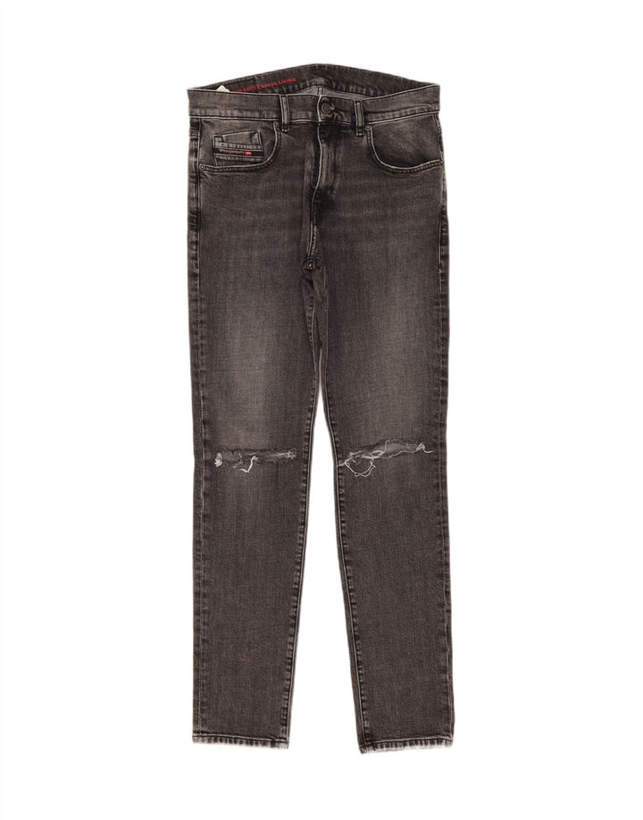 Diesel Mujer Vaqueros Slim Desgastados W31 L31 Algodón Gris