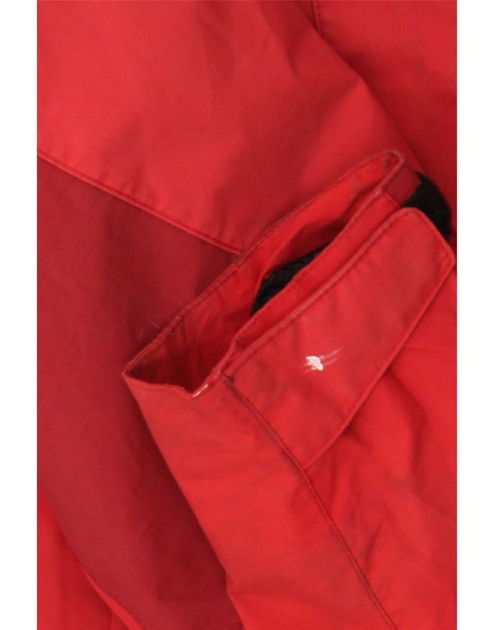 Jack Wolfskin Chaqueta impermeable para mujer UK 44 Grande Poliamida roja