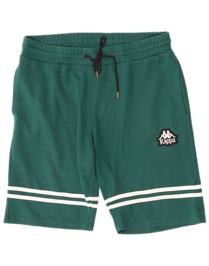 Kappa Hombre Pantalones Cortos Deportivos Poliéster A Rayas Verde Grande