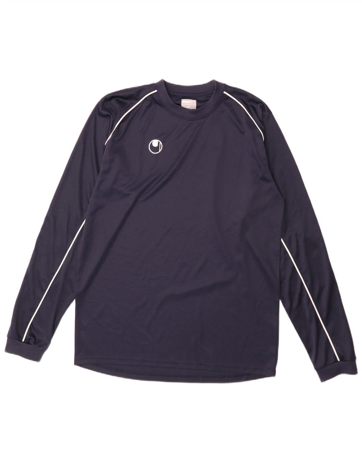 Camiseta Uhlsport Hombre Manga Larga XL Azul Marino