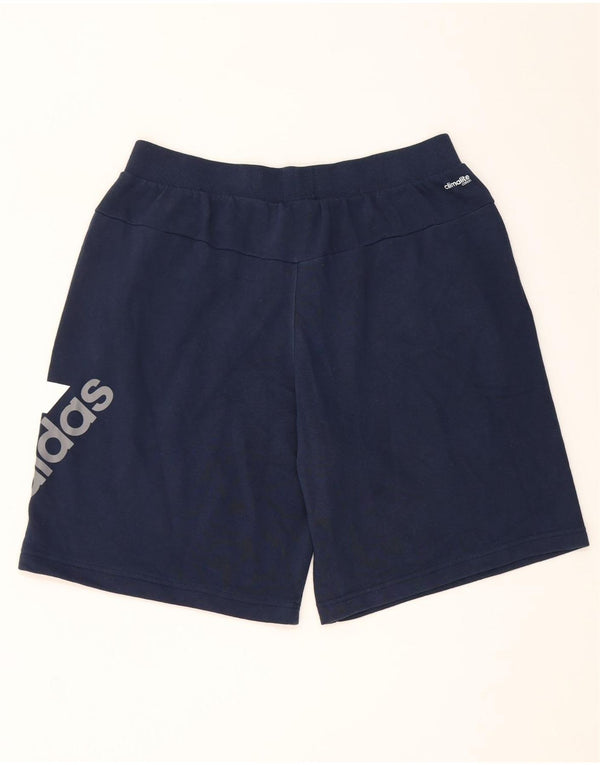 ADIDAS Mens Climalite Graphic Sport Shorts Grande Azul Marino Algodón