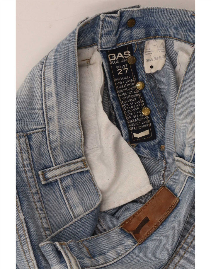 Vaqueros Recto Mujer Gas W27 L32 Algodón Azul