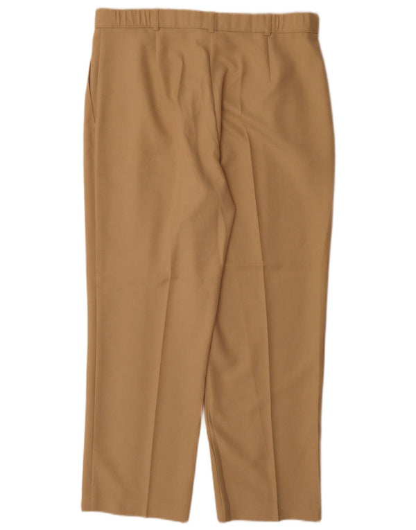 Marks & Spencer Pantalones Chinos Rectos para Mujer UK 40 Large W34 L28 Beige