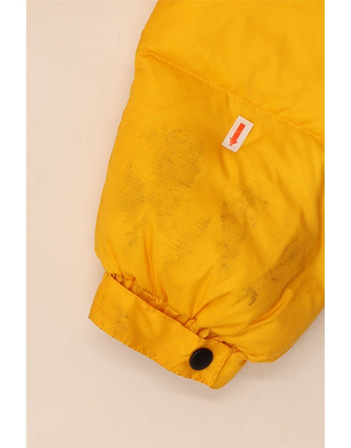 Superdry Chaqueta Acolchada Corta Para Mujer UK 46 Large Nylon Color Block Amarillo