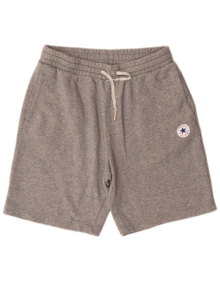 CONVERSE Mens All Star Sport Shorts Medium Grey Cotton