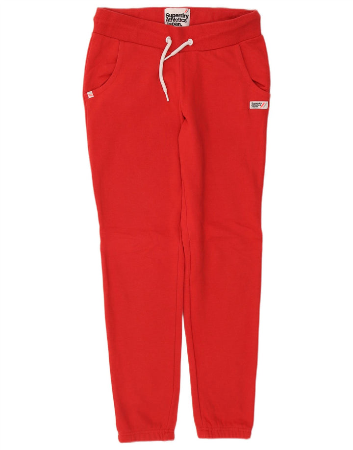 SUPERDRY Pantalones de chándal para mujer Joggers UK 10 Small Red Cotton
