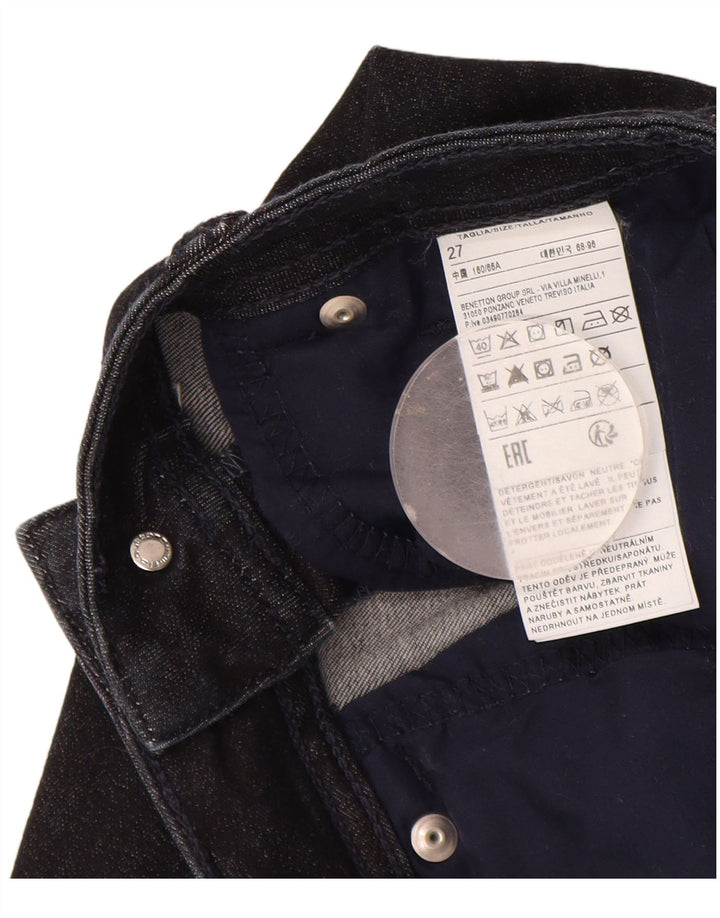 Vaqueros Bootcut Mujer Benetton W27 L30 Azul Marino Algodón