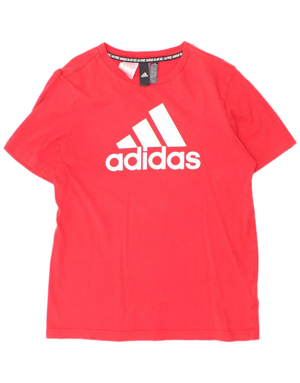 Adidas Camiseta Gráfica para Niños Top 13-14 Años Rojo Algodón