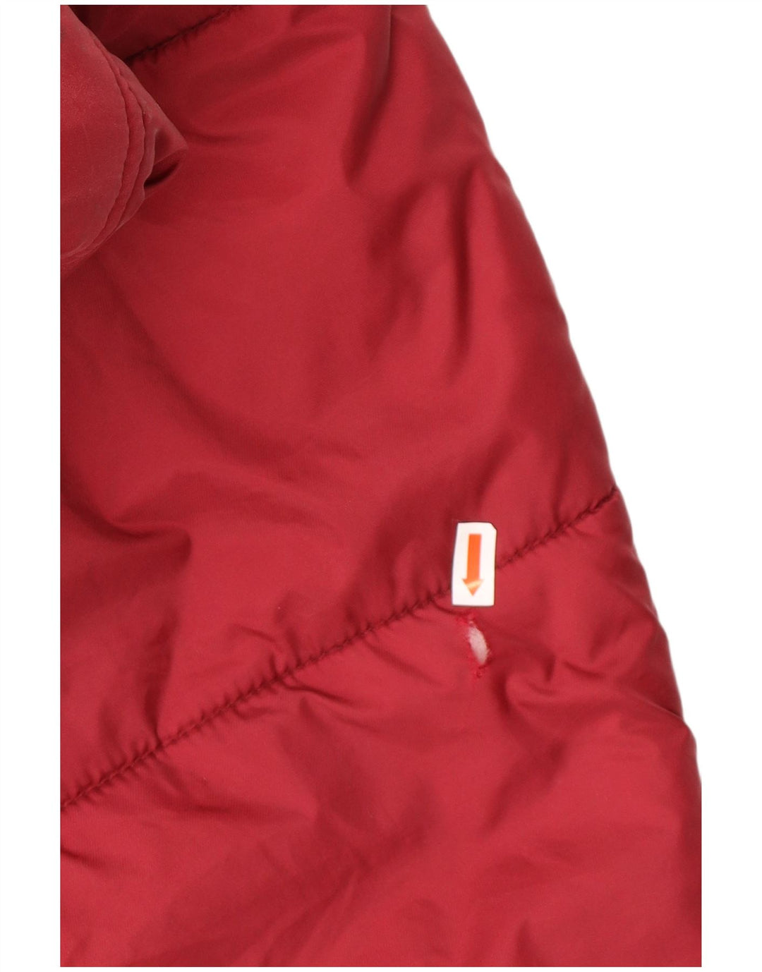 Vintage hombres chaqueta acolchada Reino Unido 42 XL rojo