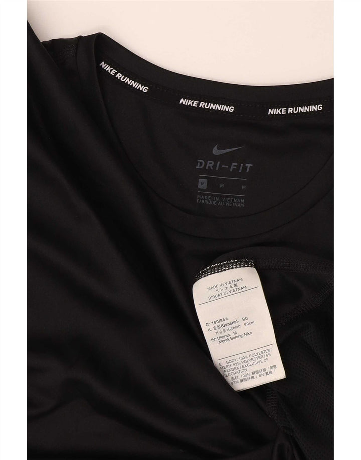 Nike - Camiseta Dri Fit para mujer, talla 40, talla M, poliéster negro