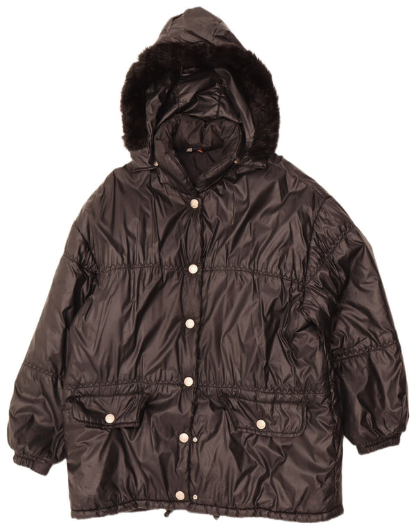 Starring Chaqueta Acolchada con Capucha para Mujer UK 40 XL Negro