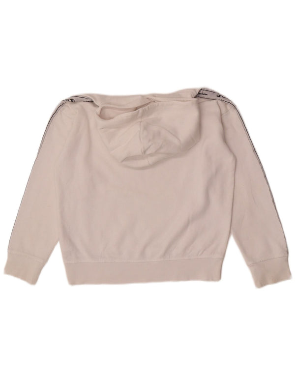 Champion Sudadera con capucha gráfica para niñas 9-10 años Mediana Algodón blanco
