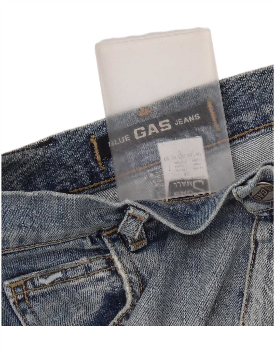 Falda Vaquera Gas Mujer Pequeña W28 Algodón Azul