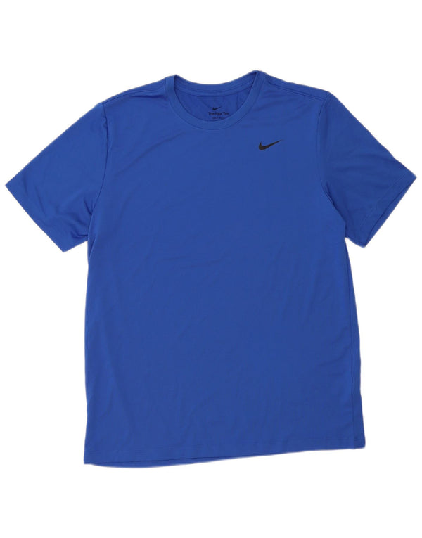 Nike - Camiseta Dri Fit para hombre, talla grande, poliéster azul