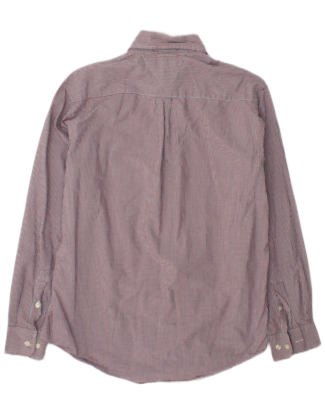 Camisa Tommy Hilfiger para hombre pequeña de algodón a cuadros rojo