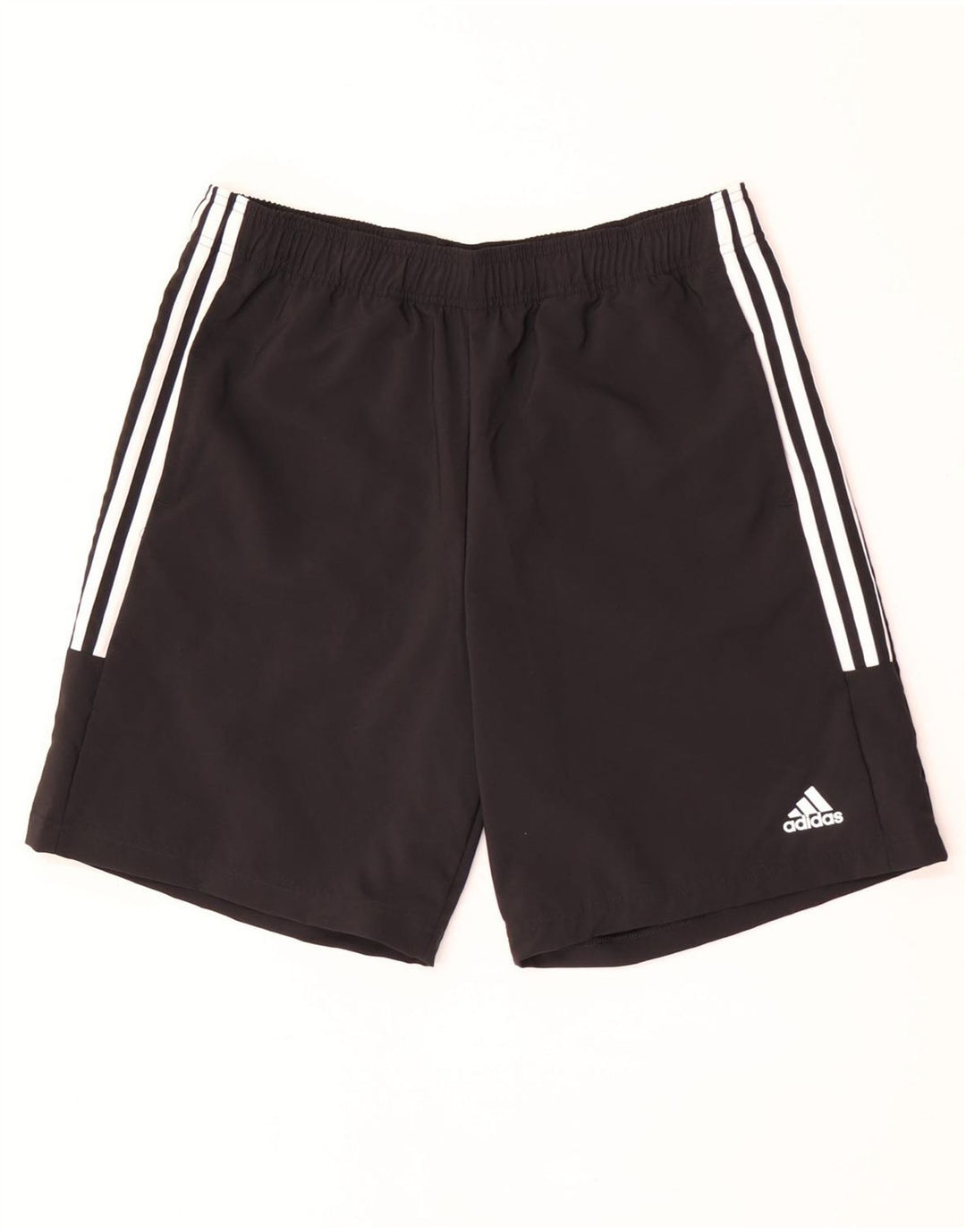 Adidas - Pantalones cortos deportivos para hombre, talla grande, poliéster negro