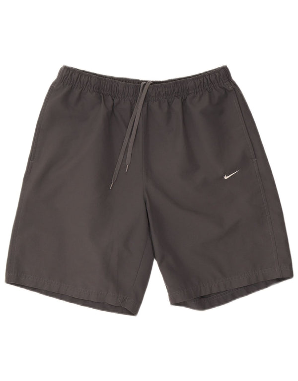 Pantalones cortos deportivos NIKE para hombre, poliéster gris grande