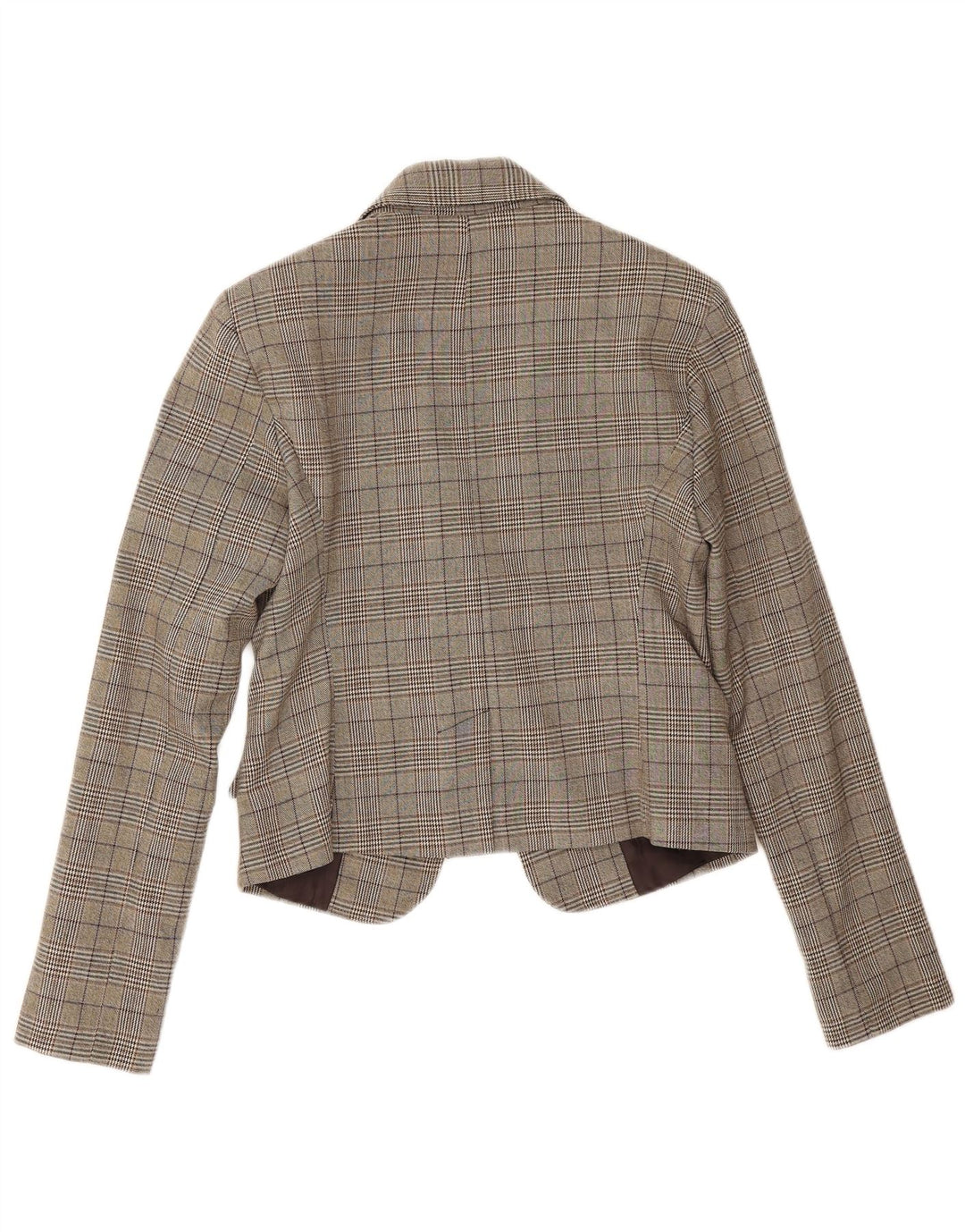 Rinascimento Chaqueta tipo blazer con 1 botón para mujer UK 10 Small Brown Houndstooth