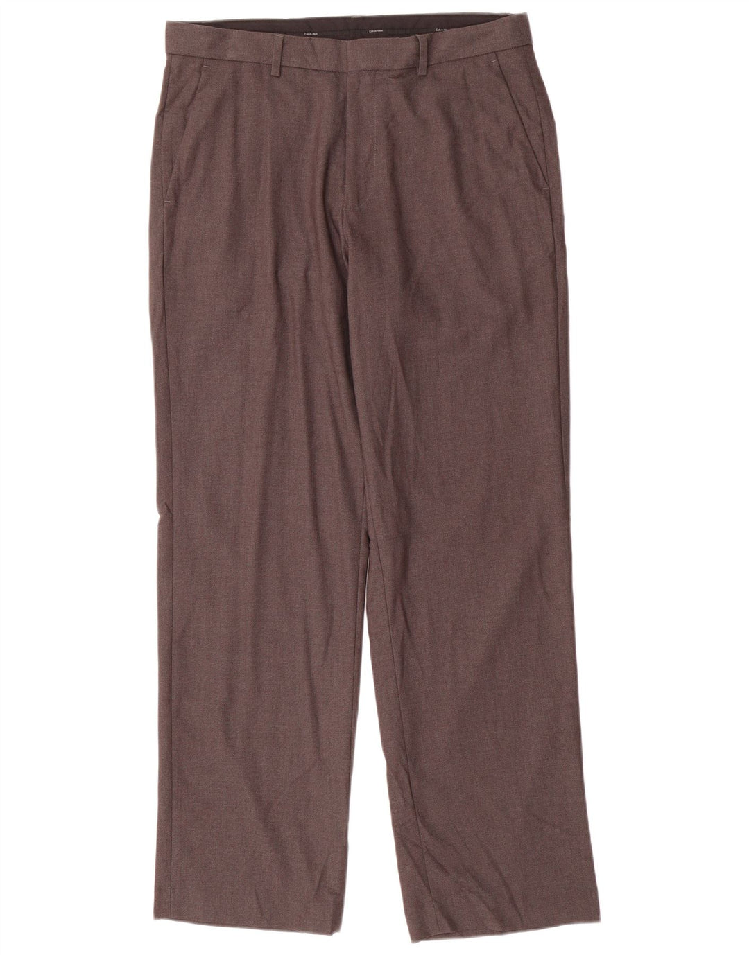 Pantalón de traje recto CALVIN KLEIN para hombre W32 L30 Poliéster gris