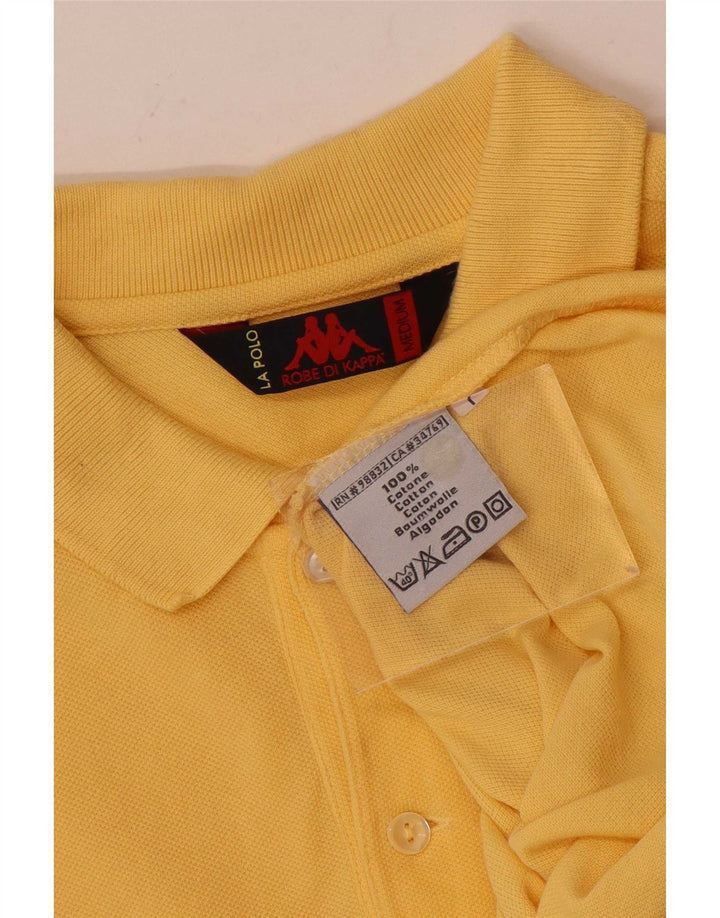 Polo Kappa Hombre De Algodón Amarillo Medio