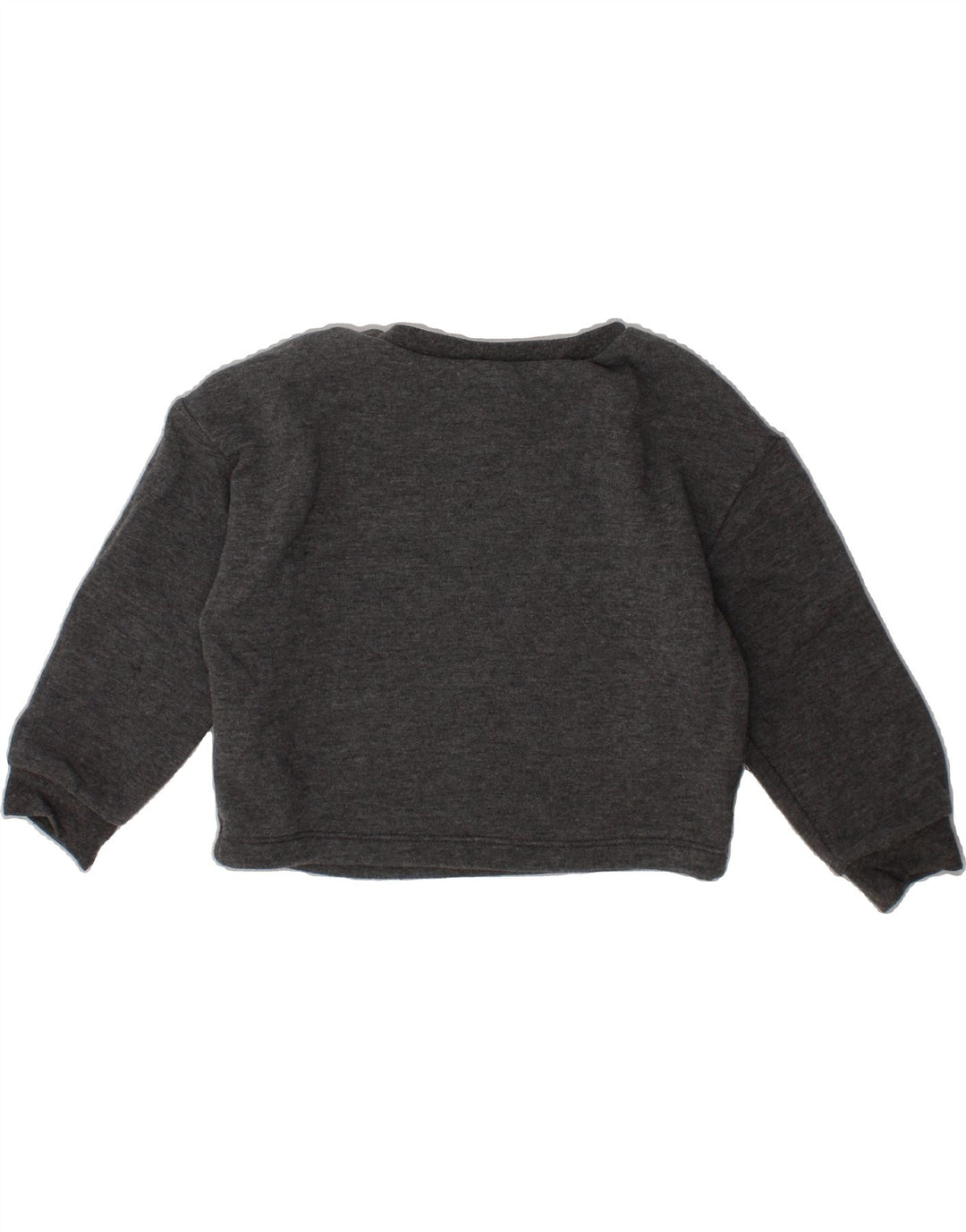 NIKE Girls Graphic Sweatshirt Jumper 2-3 Years Grey Cotton Vintage Nike and Second-Hand Nike from Messina Hembry 