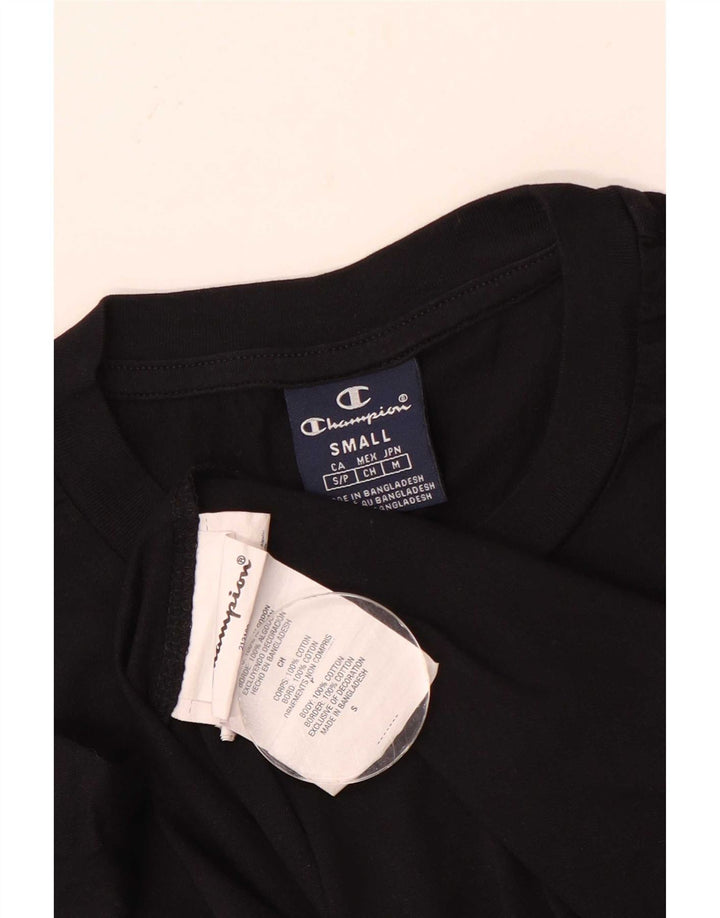 Champion Camiseta Hombre Top Small Algodón Negro