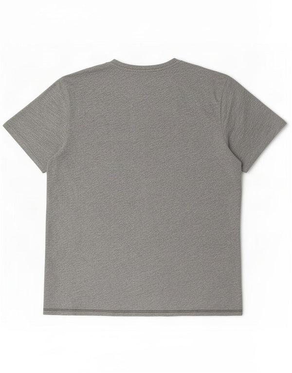 Napapijri Camiseta con gráfico geográfico para hombre Top 3XL Algodón gris