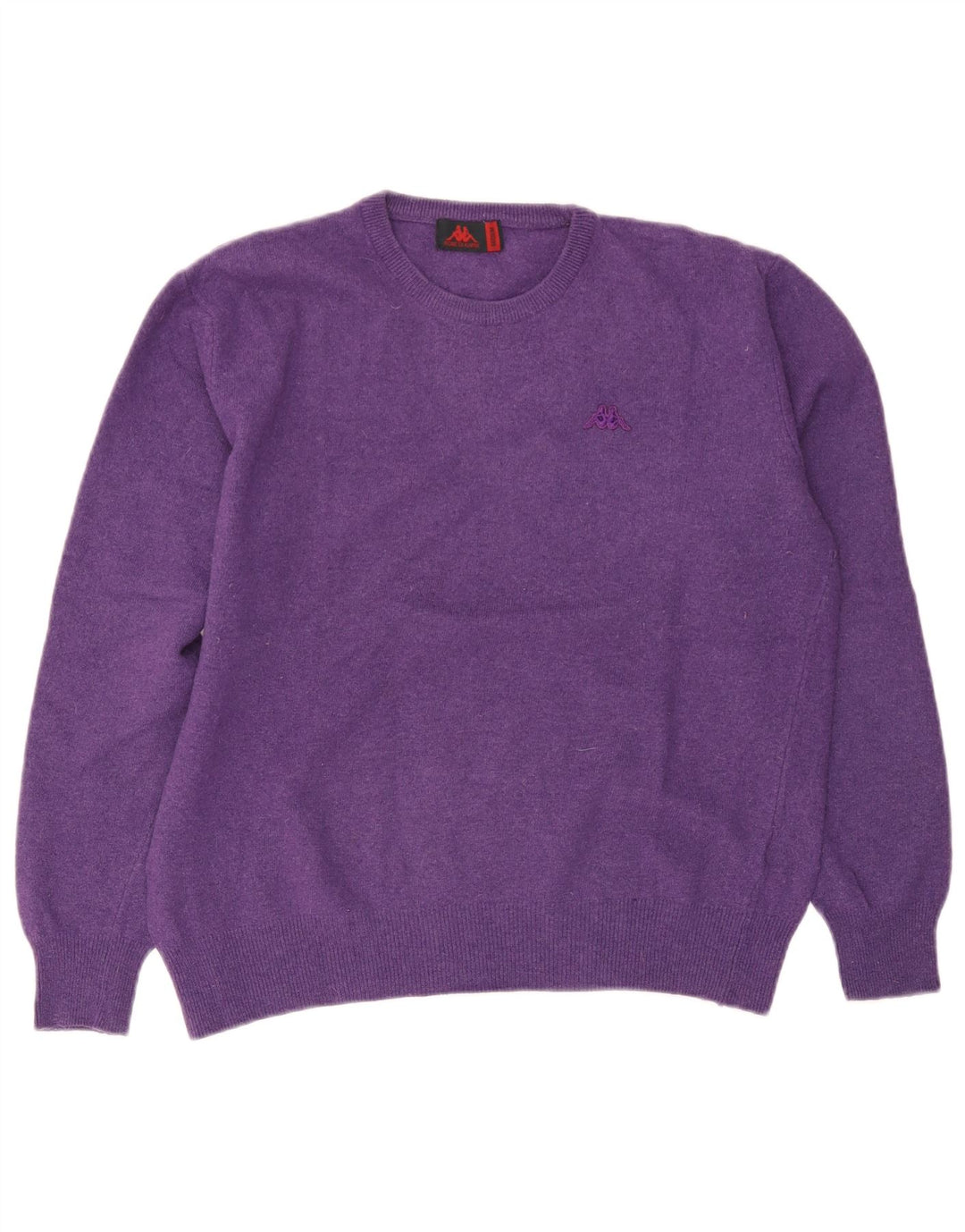 Kappa - Jersey de cuello redondo para mujer, talla 40, lana morada mediana