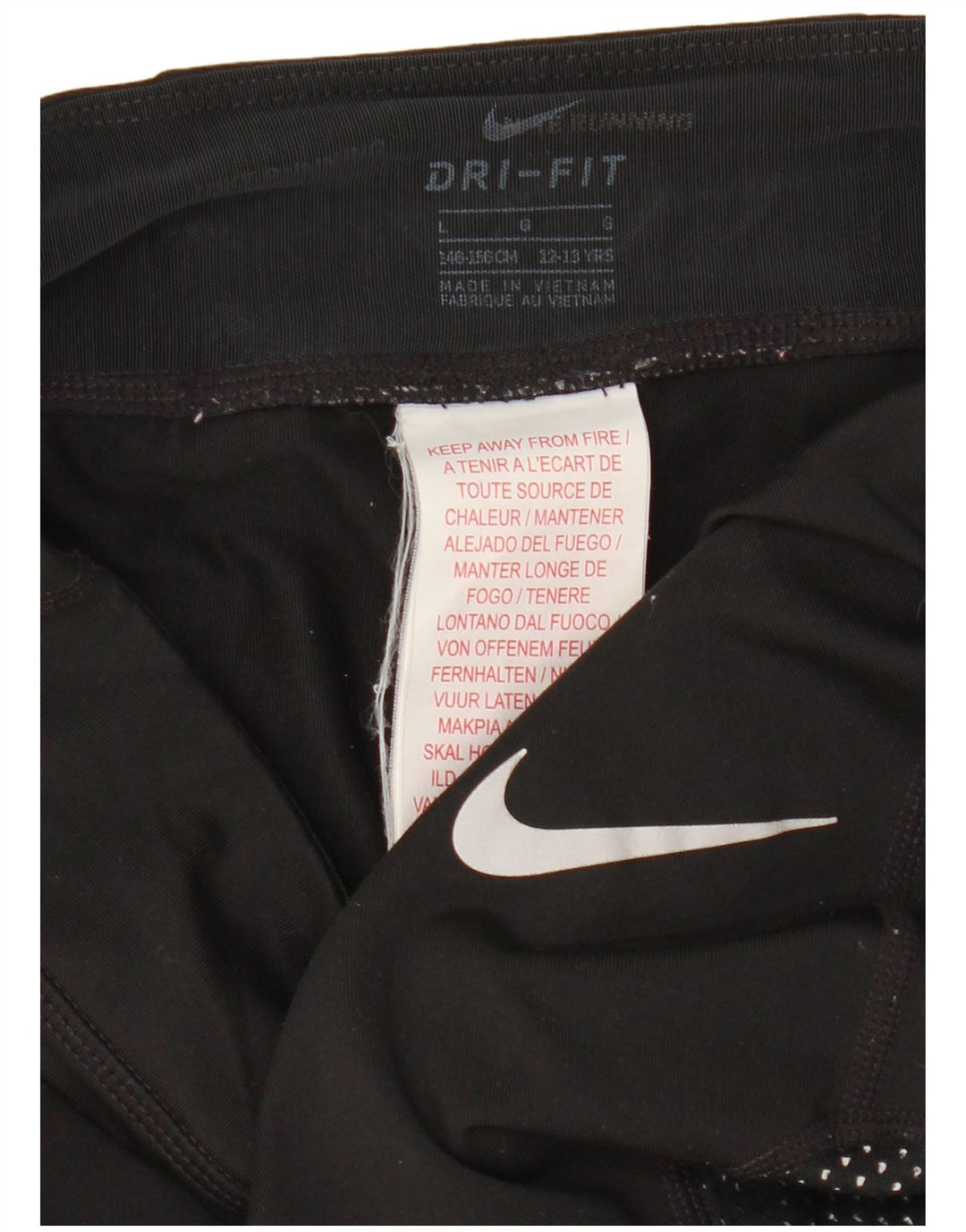 Nike Leggings Dri Fit para niñas 12-13 años Grande Negro Poliéster