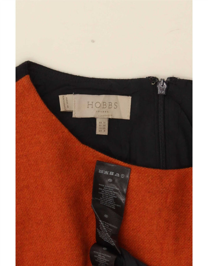 Hobbs Vestido tubo para mujer UK 40 Lana color block naranja medio