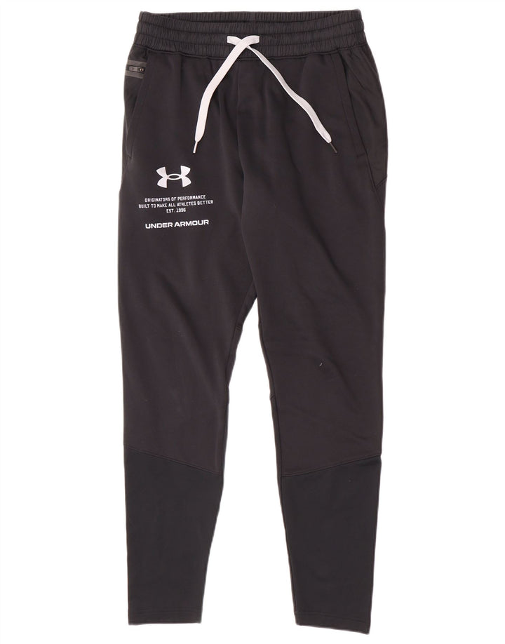 Under Armour Pantalones de chándal con estampado Cold Gear para hombre, talla mediana, negro