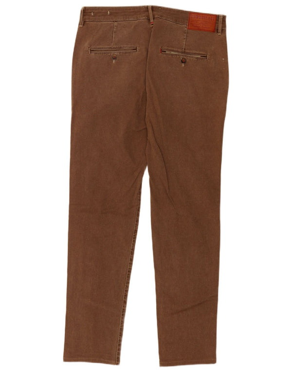 Camuflaje AR and J Pantalones chinos ajustados para hombre IT 48 Medium W34 L31 Marrón