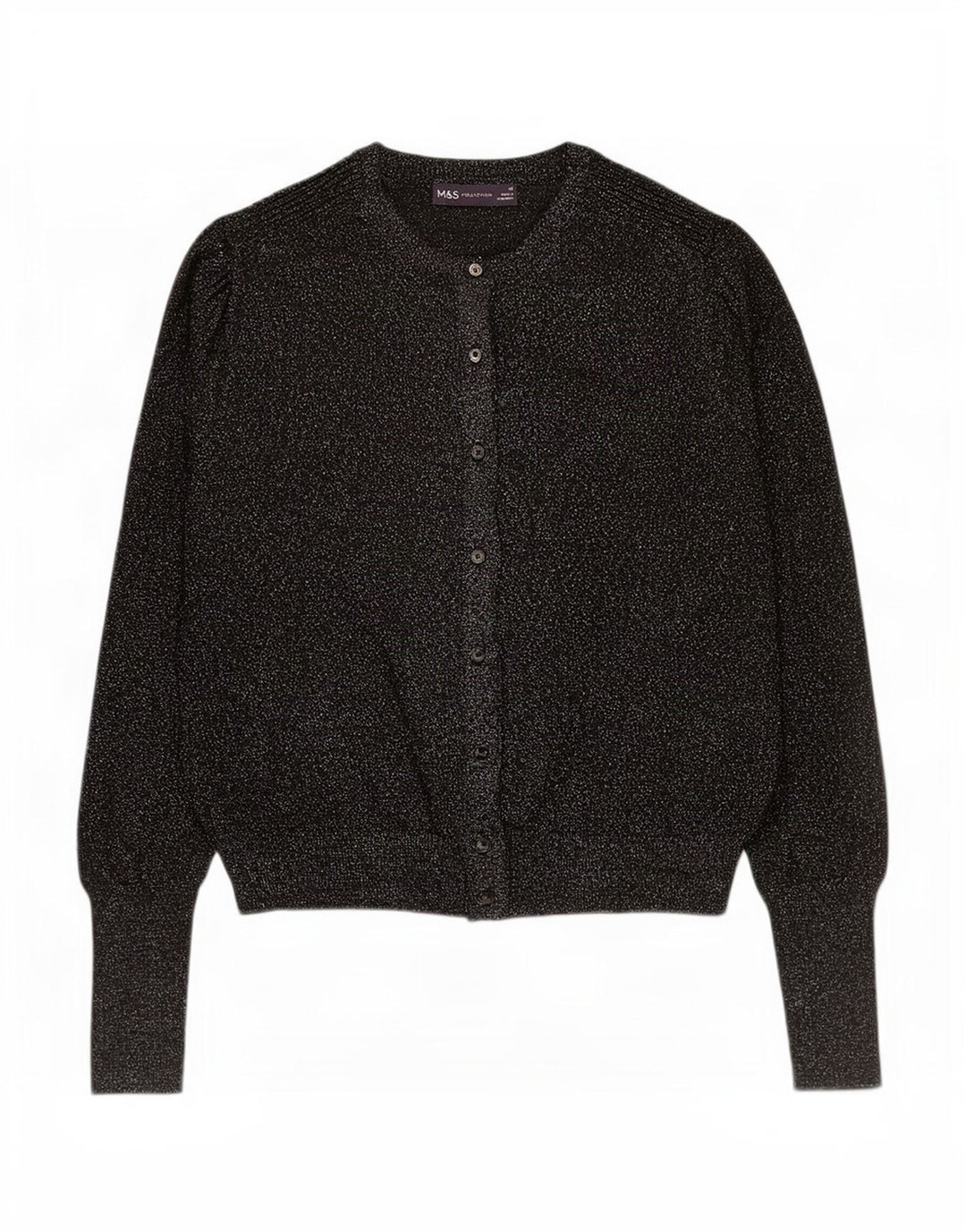 Marks & Spencer - Cárdigan para mujer, talla 40, talla grande, viscosa negra