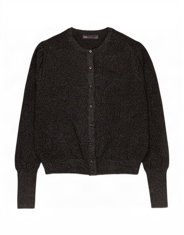 Marks & Spencer - Cárdigan para mujer, talla 40, talla grande, viscosa negra