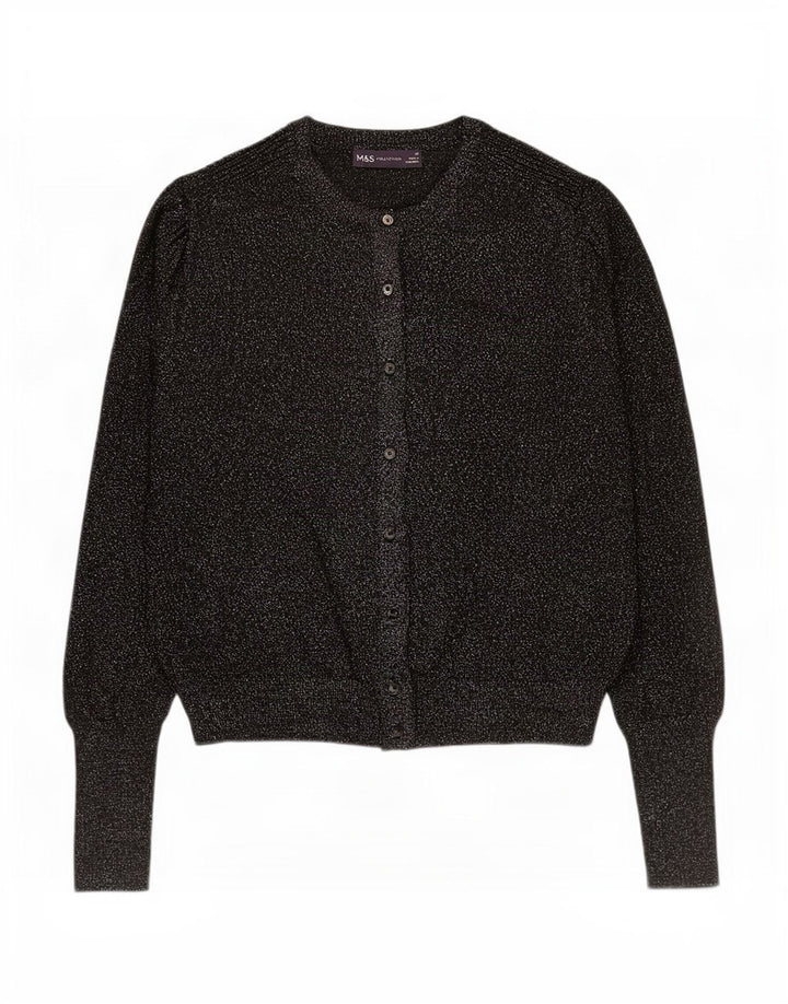 Marks & Spencer - Cárdigan para mujer, talla 40, talla grande, viscosa negra