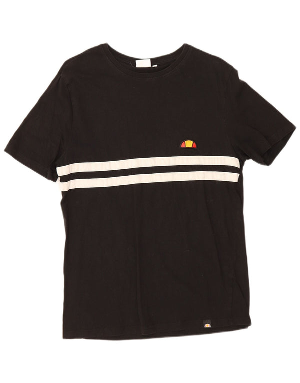 Ellesse Camiseta con gráfico regular para hombre Top deportivo de rayas negras grandes