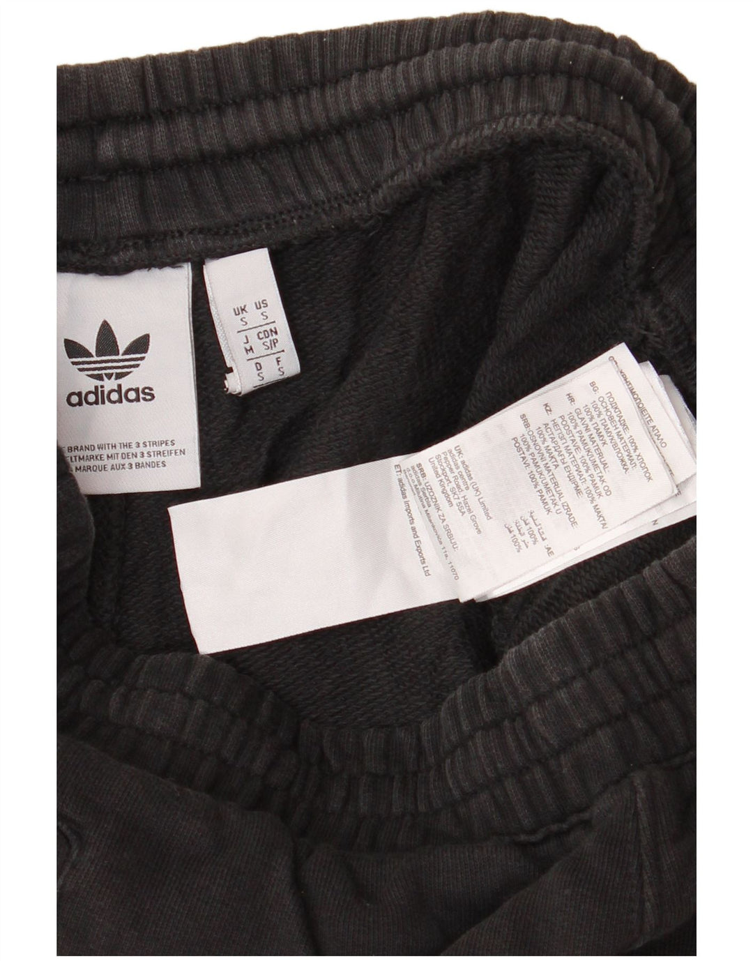 Adidas Hombre Pantalones Cortos Deportivos Pequeño Algodón Negro