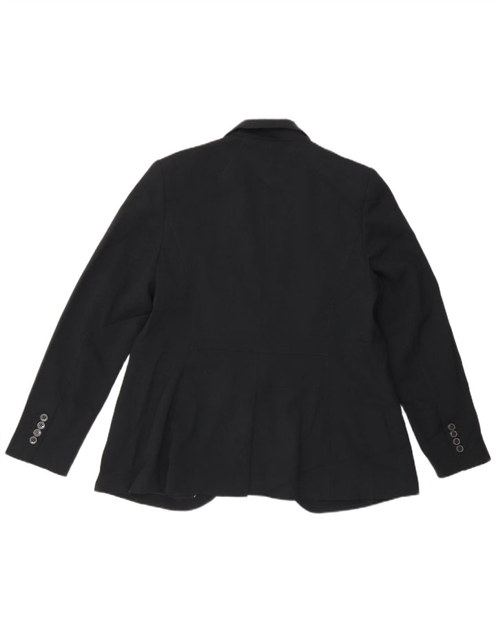 Marks & Spencer Chaqueta tipo blazer con 1 botón para mujer UK 46 Grande Poliéster negro