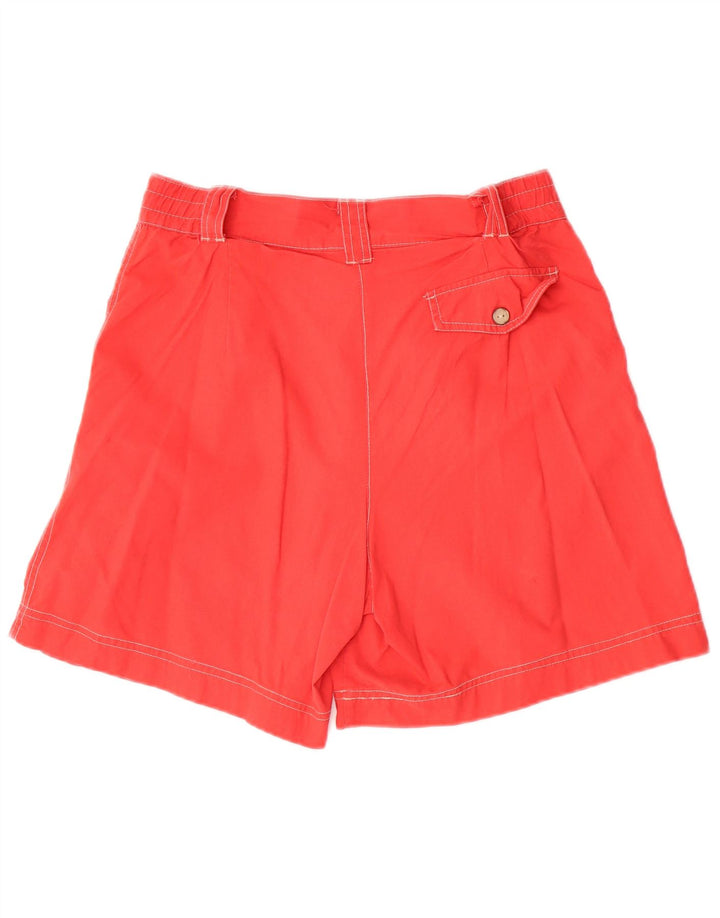 Pantalones cortos casuales vintage para mujer IT 42 Medio W30 Rojo