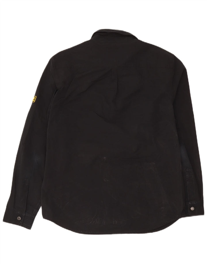 Barbour Camisa Sobrecamisa Para Hombre Grande Poliéster Negro