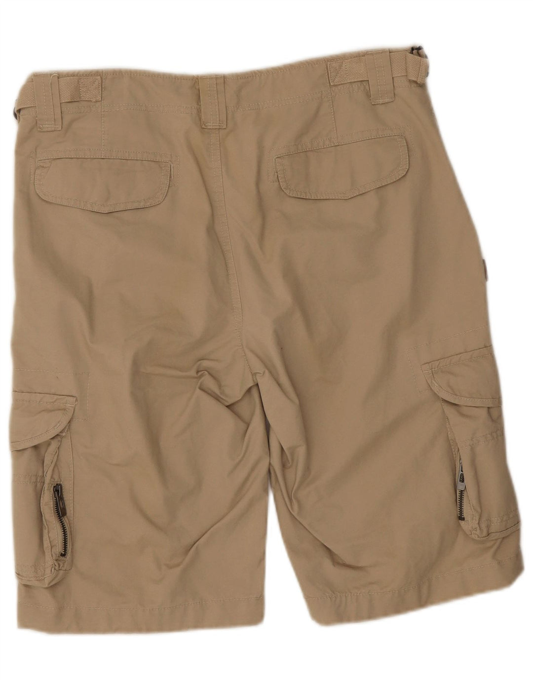 Vintage hombres cargo pantalones cortos W31 algodón beige medio