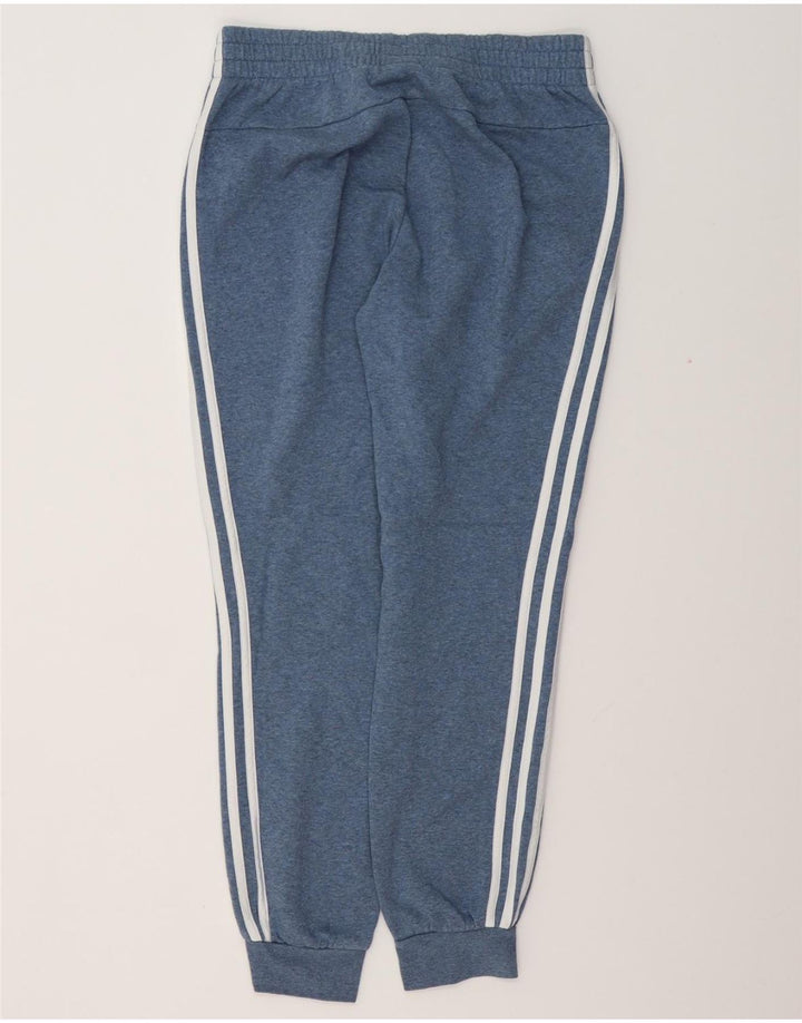 ADIDAS Pantalones de chándal para mujer Joggers UK 12/14 Algodón azul medio