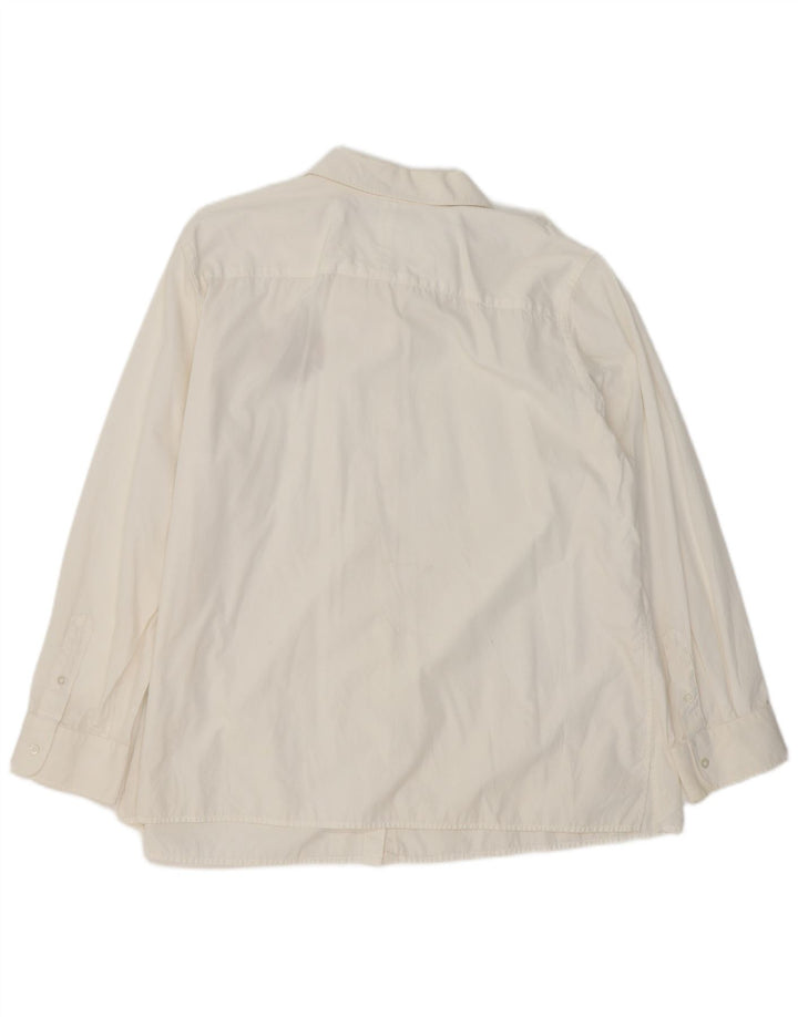 RALPH LAUREN Camisa Mujer UK 20 2XL Algodón Blanco