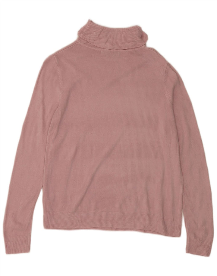 Marks & Spencer Suéter tipo jersey con cuello vuelto para mujer Reino Unido 44 Acrílico rosa mediano