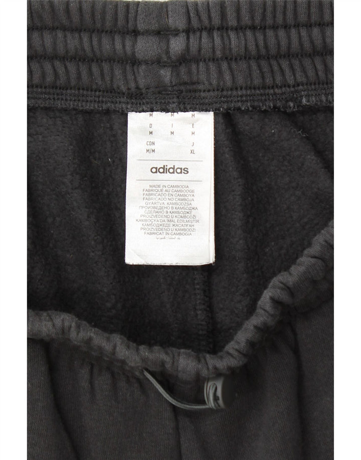 ADIDAS Hombre Cargo Chándal Pantalones Joggers Mediano Algodón Negro